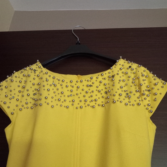 Sheath dress with rhinestone,  embellished top. - Picture 2 of 5